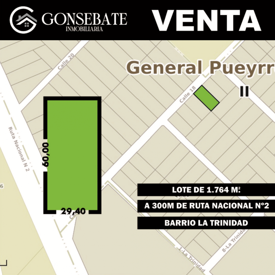TERRENO DE GRANDES DIMENSIONES EN BARRIO LA TRINIDAD