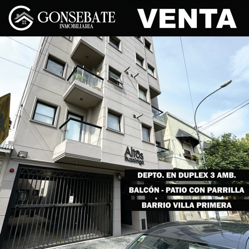 DEPARTAMENTO 3 AMBIENTES EN DUPLEX