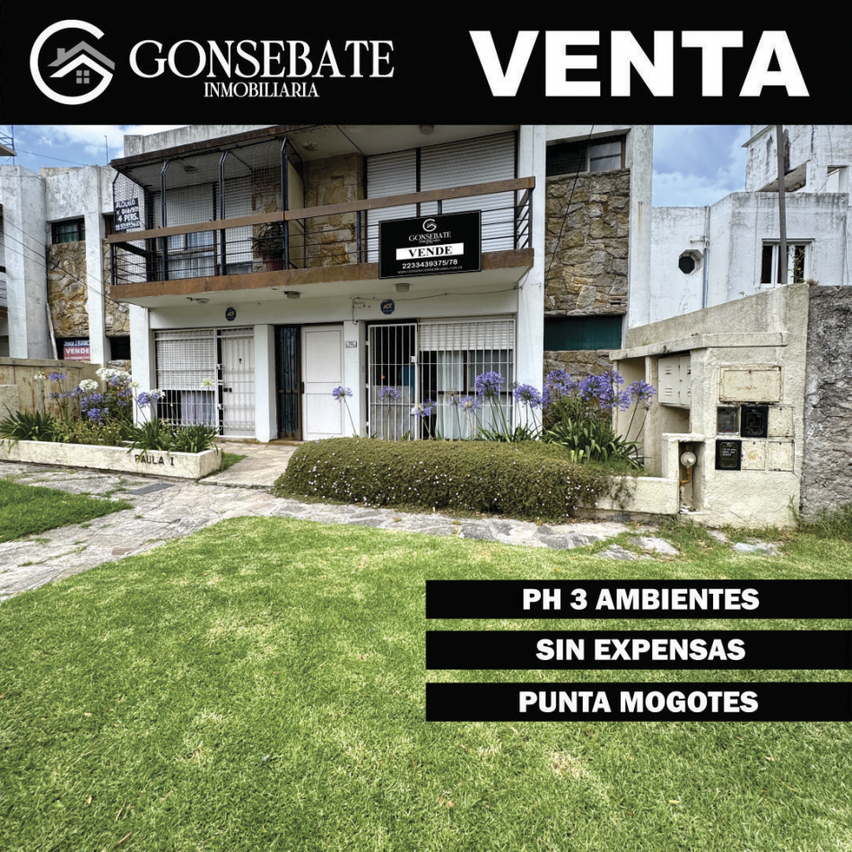 PH 3 ambientes con patio - Punta Mogotes