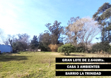 Gran lote con Casa de 3 ambientes