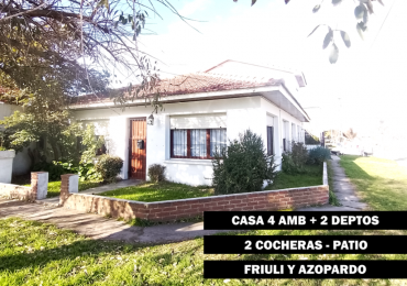 Venta en block de chalet mas departamentos