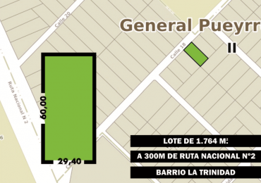 TERRENO DE GRANDES DIMENSIONES EN BARRIO LA TRINIDAD