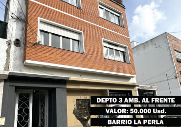 DEPARTAMENTO 3 AMBIENTES EN LA PERLA