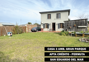 casa 3 ambientes con gran parque, cerca del mar!