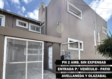 PH dos ambientes con patio, cochera y sin expensas